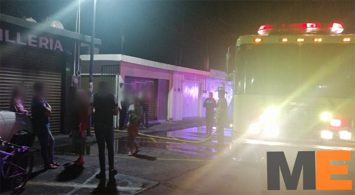 Fire is recorded in the market of the Adolfo López Mateos colony