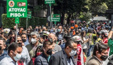 translated from Spanish: ?| First National Drill 2021, this is how it was lived in the streets of the CDMX