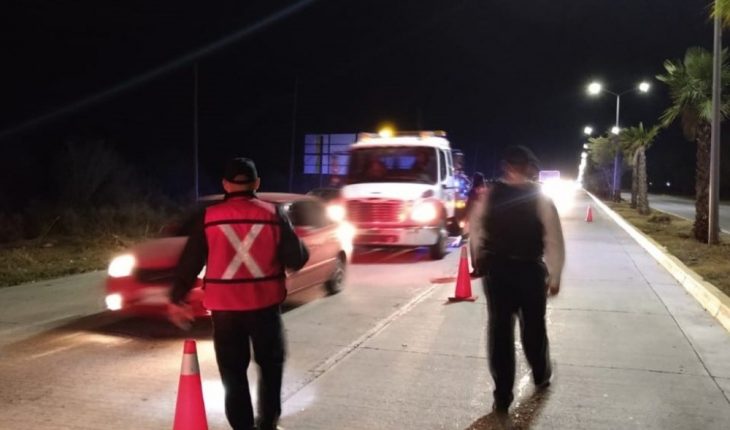 translated from Spanish: Five drunk drivers were sanctioned in Ahome