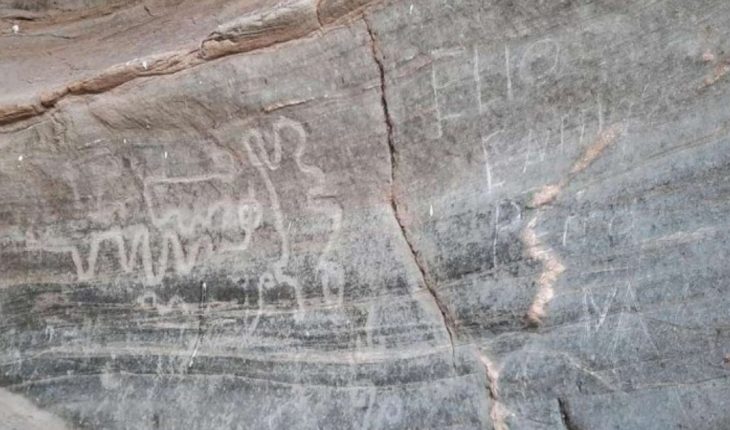 translated from Spanish: Jujuy: indigenous community reported that they damaged an archaeological site