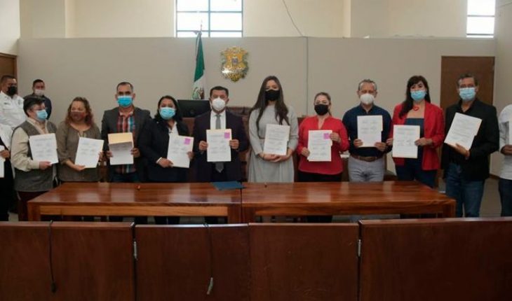 translated from Spanish: Renews Government of Morelia agreement for work in favor of the community