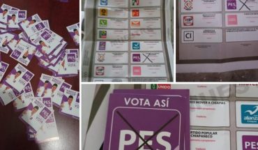 translated from Spanish: Three people arrested carrying fake ballots in Chiapas