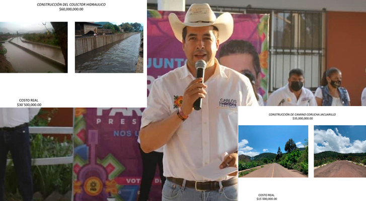 Without clarifying 81 million in works in Tuxpan, Carlos Paredes seeks to repeat