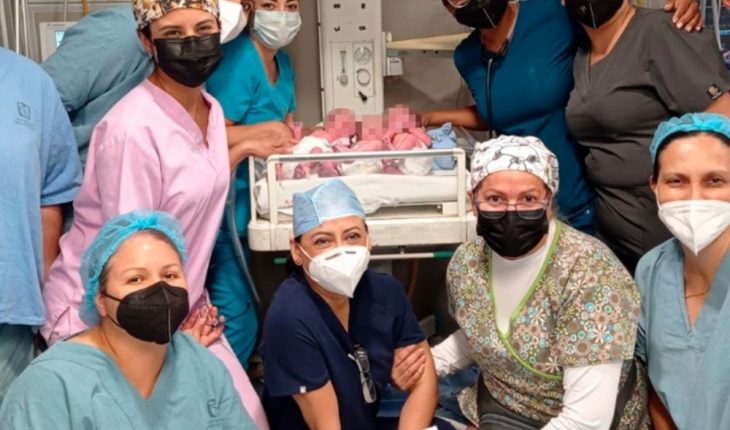 Dan de alta a trillizas nacidas en hospital de IMSS en Los Mochis