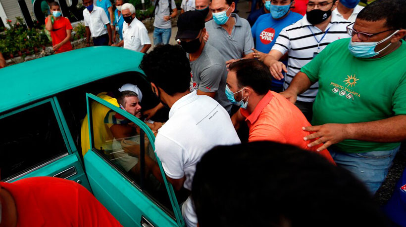 Díaz-Canel negó acusaciones de represión en protestas del domingo en Cuba