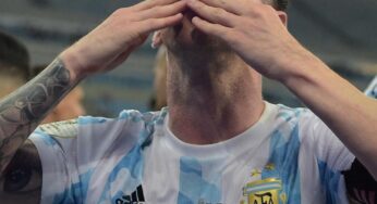 Lionel Messi disfruta el título con dedicatoria al Diego