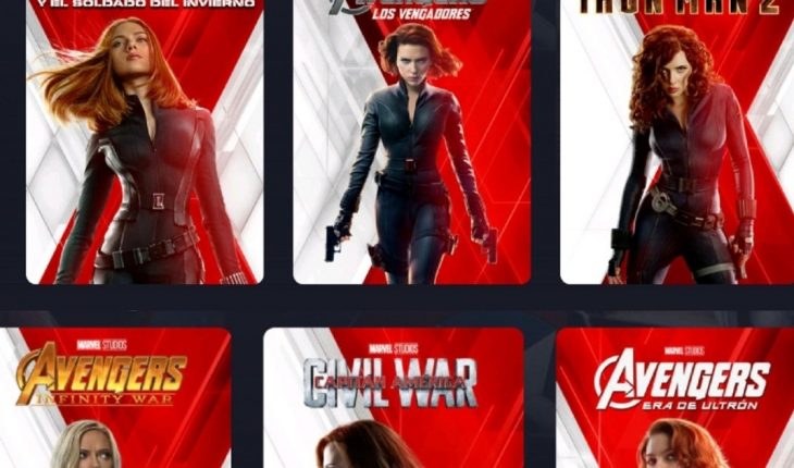 Por el estreno de Black Widow, Disney+ cambió las portadas de las películas