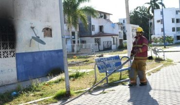 Se registra incendio en domicilio de Los Mochis