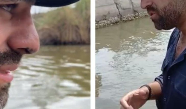 VIDEO. Arturo Islas rescata “con sus recursos” delfines atrapados en dren de Sinaloa