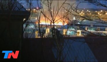 Video: INCENDIO EN USHUAIA | Hubo explosiones y explotaron vidrios en un hospital de Ushuaia