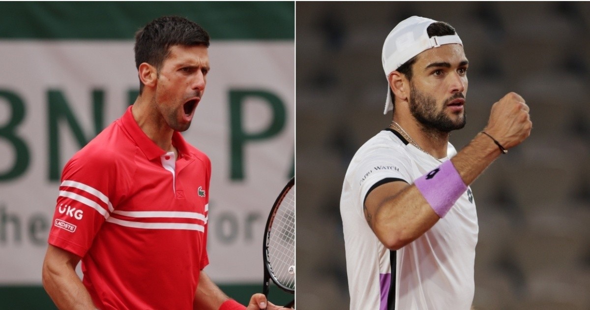Wimbledon: Djokovic y Berrettini jugarán por el título