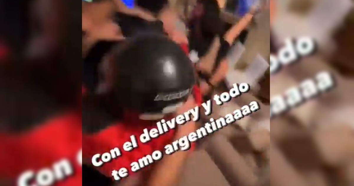 Argentina Copa America champion: a delivery arrived at the end of the match and stayed to celebrate at home