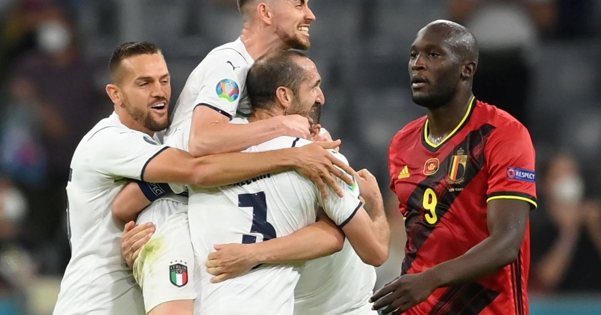 Italy charged Belgium and will face Spain in Euro semi-finals