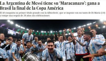 translated from Spanish: “Messi’s ‘Maracanazo’: this is how the world’s newspapers reflected the Argentine title