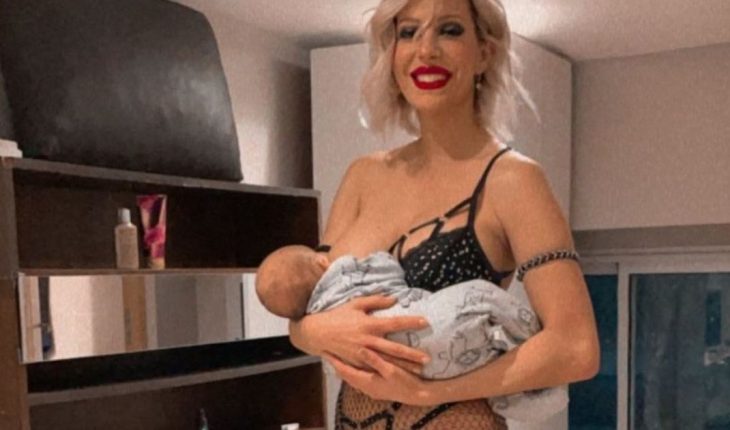 translated from Spanish: Noelia Marzol located those who criticized her for breastfeeding her son on television