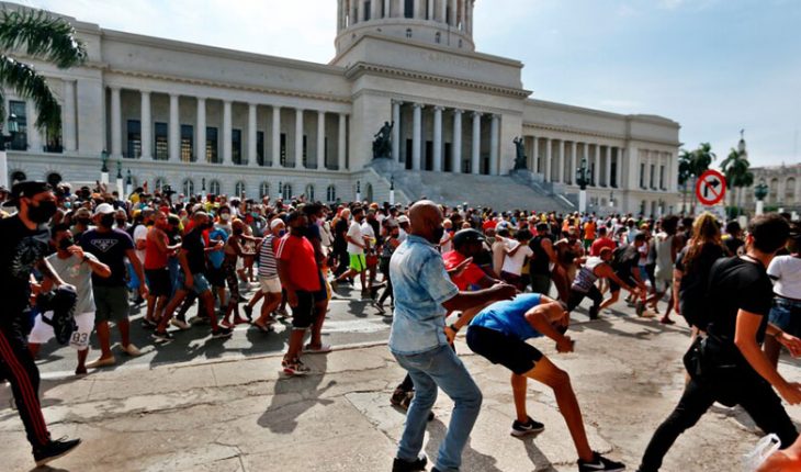 translated from Spanish: Protests in Cuba: The IACHR warned of “serious violations” of human rights.