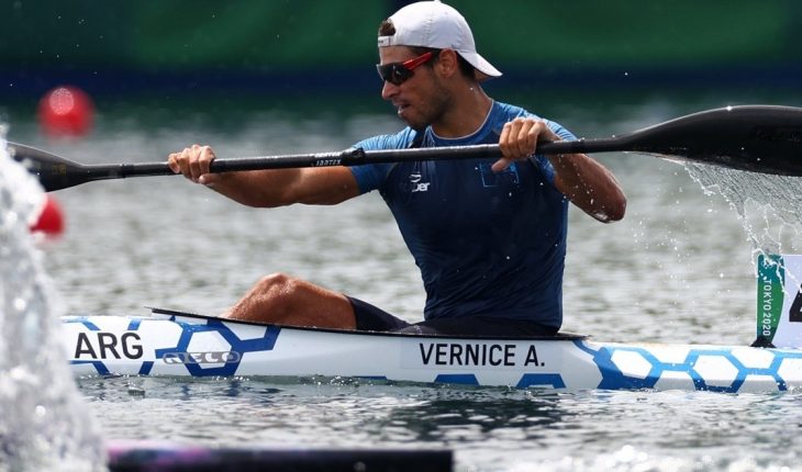 Agustín Vernice tuvo un gran debut olímpico y finalizó 8° en K1 1000