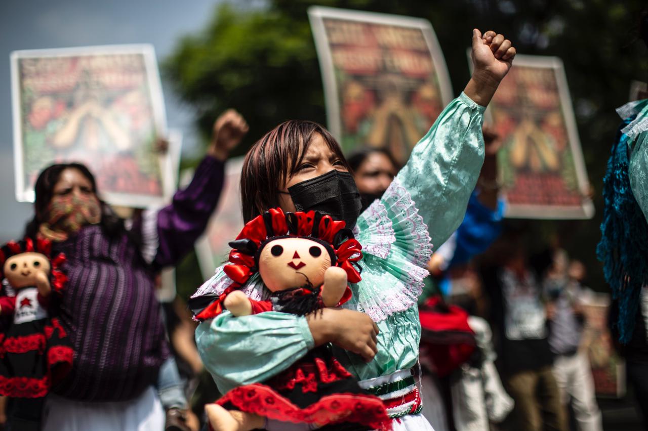 delegación zapatista marcha en CDMX
