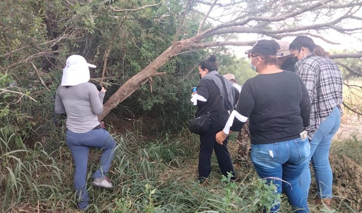 translated from Spanish: Colectivos enter without permission of FGR to extermination center in Tamaulipas