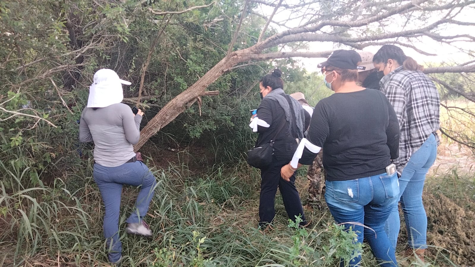 Colectivos enter without permission of FGR to extermination center in Tamaulipas