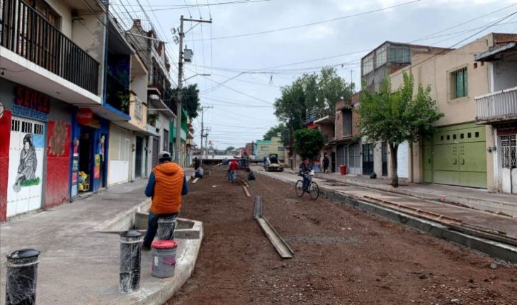 translated from Spanish: Government of Morelia reports progress of 65 percent in construction of Ocampo Street