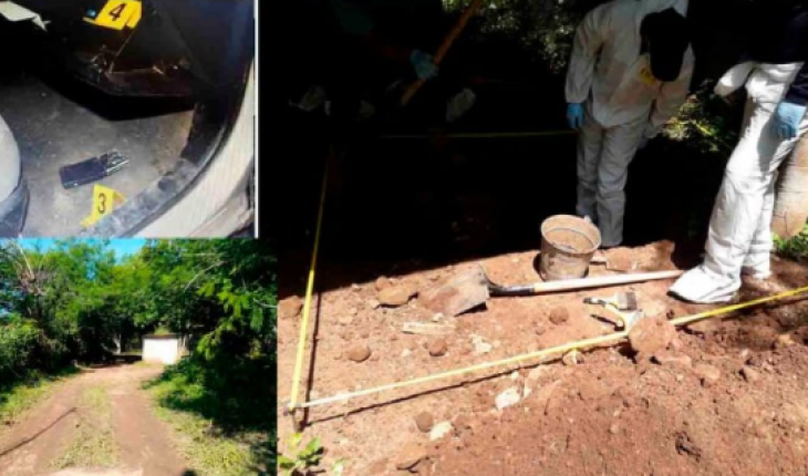 translated from Spanish: Nine bodies located in graves in Villa de Álvarez, Colima