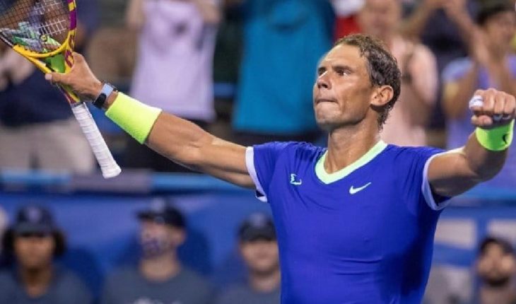 translated from Spanish: Rafael Nadal got off the Masters 1000 in Toronto