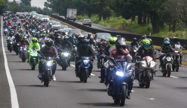 Shot in memory of motorcyclists who died in Mexico-Cuernavaca