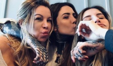 translated from Spanish: The new and significant tattoo of Candelaria Tinelli, after the discharge of her mother