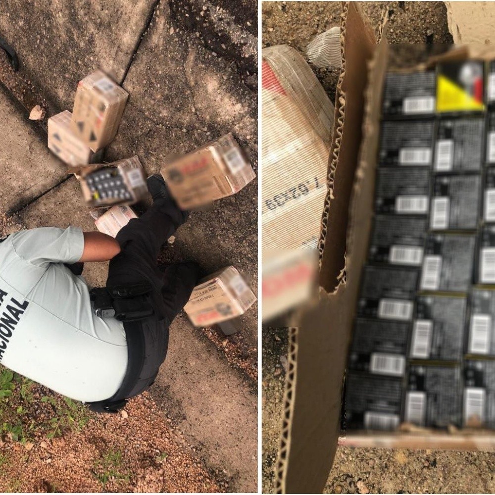 Throws 7 thousand cartridges to pass the border in Sonora