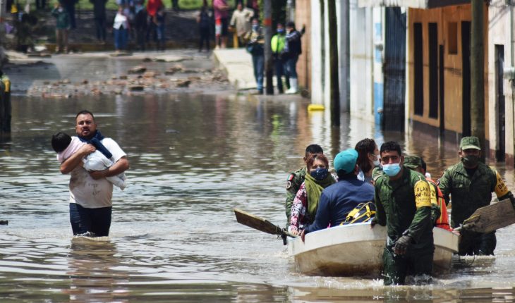 Alertan de nuevas inundaciones en Hidalgo; gobierno evacúa 7 municipios