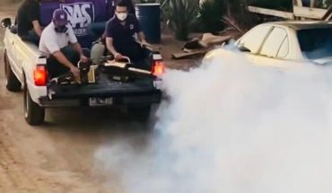 El PAS fumiga comunidades en Ahome ante los mosquitos