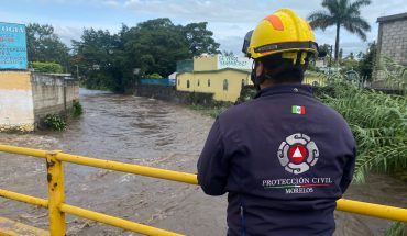 Fuertes lluvias provocan desbordamiento de río Yautepec, en Morelos