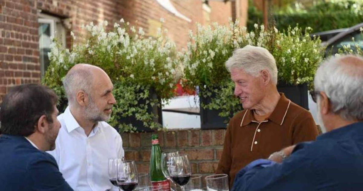 Horacio Rodríguez Larreta almorzó con Bill Clinton en Nueva York