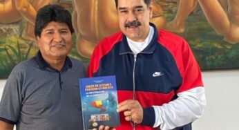Nicolás Maduro se reúne con Evo Morales, expresidente de Bolivia