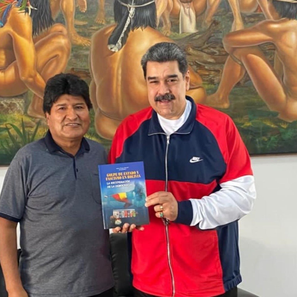 Nicolás Maduro se reúne con Evo Morales, expresidente de Bolivia