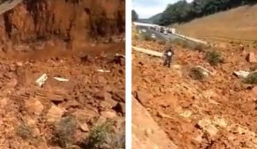 Se derrumba cerro en la autopista Siglo XXI de Michoacán