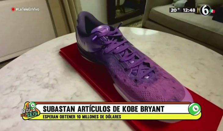 Video: Subastan artículos de Kobe Bryant en 10 MDD  La Bola del 6