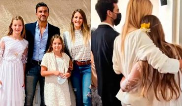Cubero and Nicole Neumann reunited with their partners in a Communion