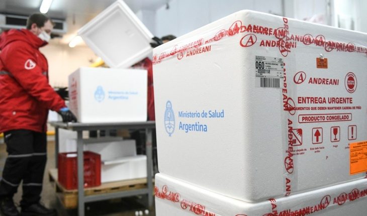 translated from Spanish: Distribute more than 1.37 million doses of AstraZeneca and Sputnik V