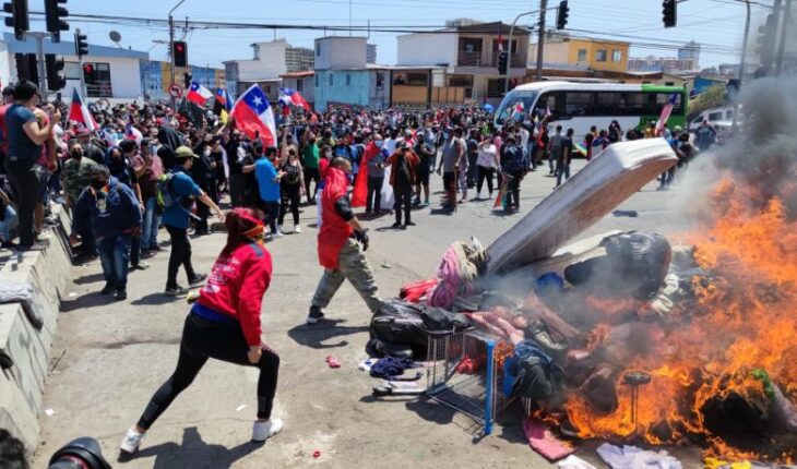 translated from Spanish: Maduro government and Opposition reject actions of “xenophobia and violence” against migrants in Iquique