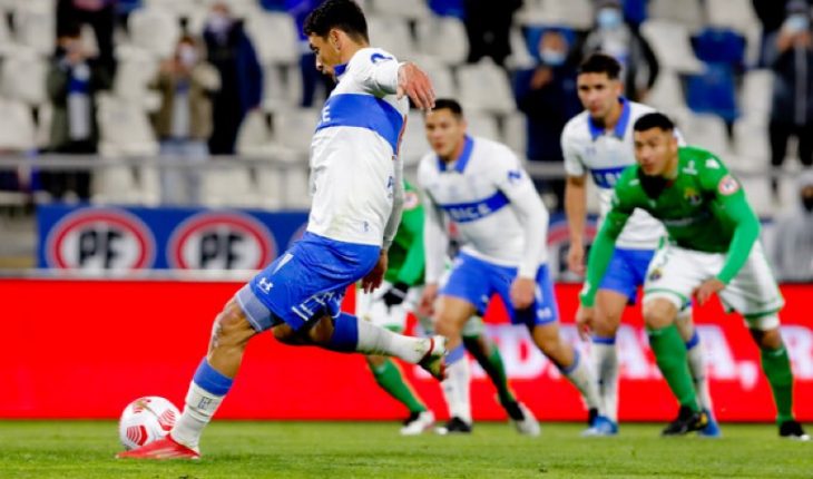 translated from Spanish: Universidad Católica climbed to third place after defeating Audax Italiano