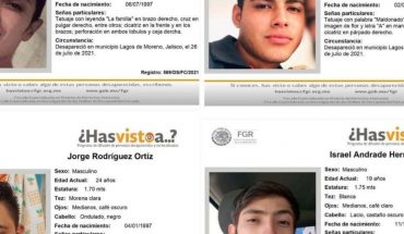4 Young people from SLP disappear in Lagos de Moreno, Jalisco