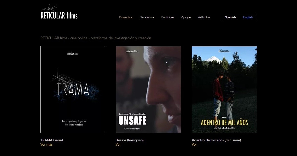 Lanzan "Reticular Films", una nueva plataforma de cine experimental