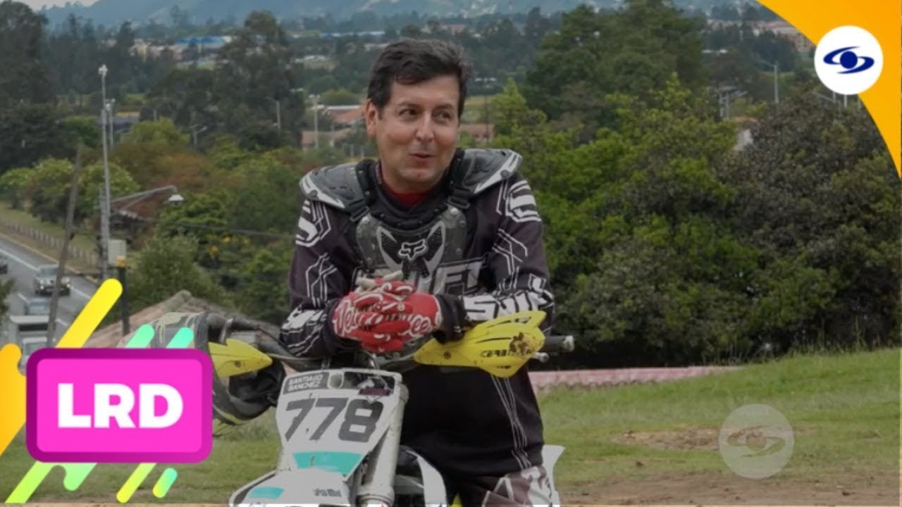 La Red: ¡Adrenalina pura! Juan Carlos Giraldo fue retado a practicar motocross - Caracol TV