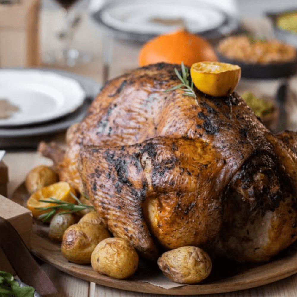 This is the right time to cook the turkey in the oven