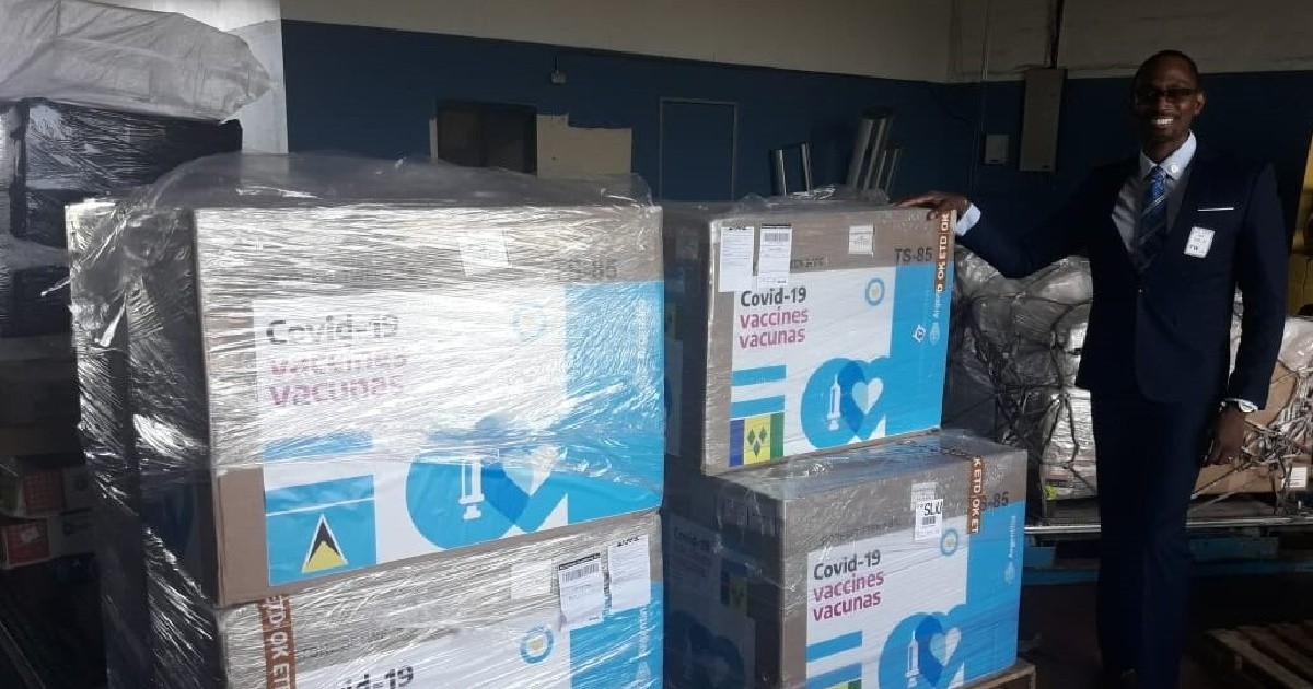 Coronavirus vaccines donated by Argentina arrived in the Caribbean