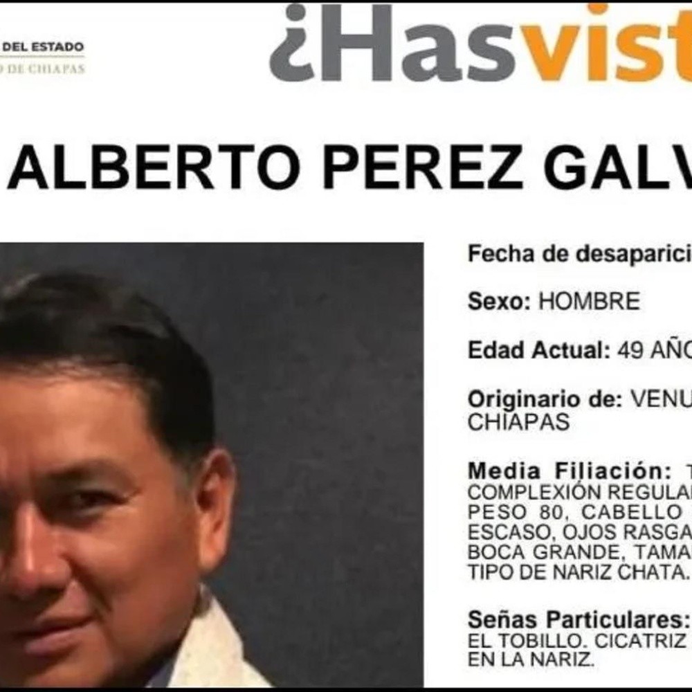 Desaparece activista Alberto Pérez Gálvez en Sierra de Chiapas