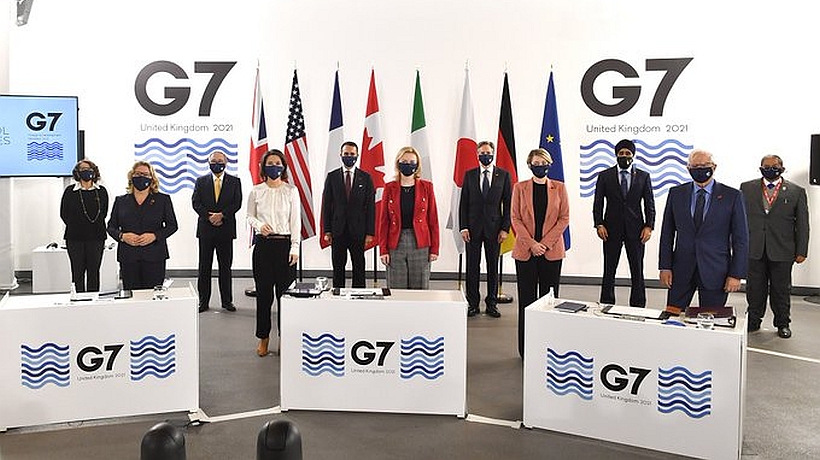 El G7 amenaza con una respuesta coordinada de sanciones en caso de que Rusia invada Ucrania
