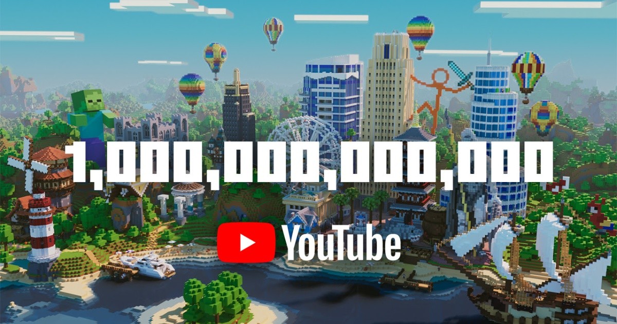 El contenido relacionado a Minecraft en YouTube alcanzó el billón de visitas